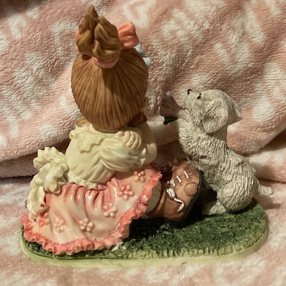 Girl crying with puppy vintage figure - Picture 3 of 4